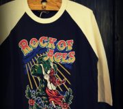GNARLY COOTIE Print 3/4 Raglan Sleeve Tee(Rock of Ages)