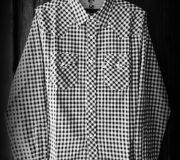 GNARLY COOTIE Gingham Check L/S Western Shirt