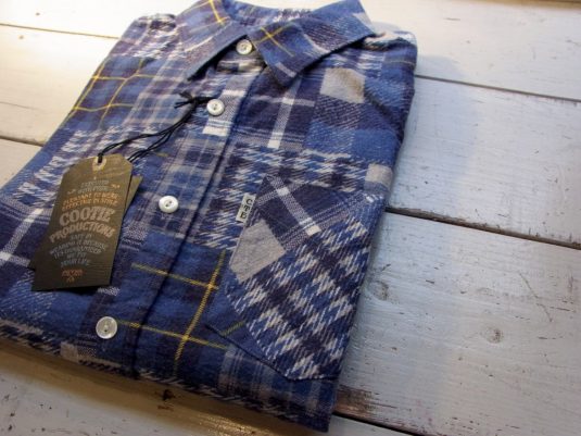 Patchwork Printed Flannel L/S Work Shirt