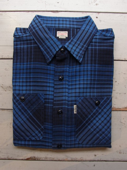 Cotton Ombre Check S/S Work Shirt