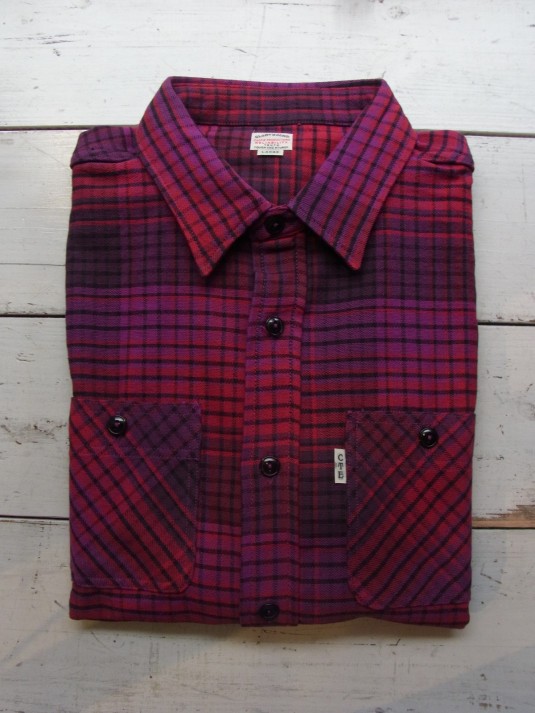 Cotton Ombre Check S/S Work Shirt