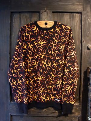Flames Crewneck L/S Sweatshirt