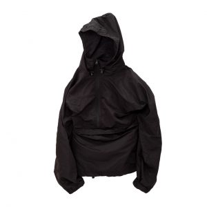 Packable Anorak Jacket-Black-