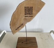 Wooden QRcode BEARD BEAR WOODWORKS