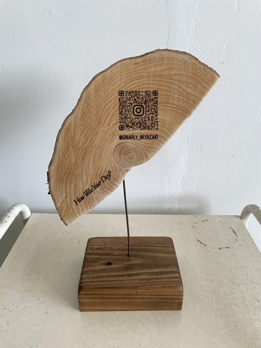 Wooden QRcode BEARD BEAR WOODWORKS